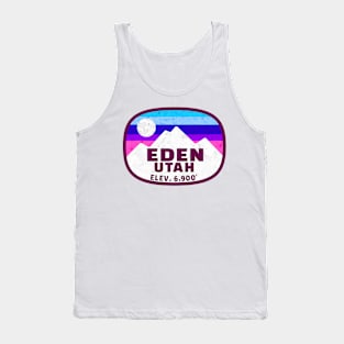 Ski Eden Utah Skiing Winter Sports Snowboarding Tank Top